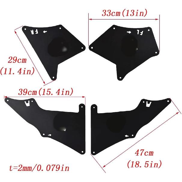 For Lexus GX470 GX460 GX 470 460 2003-2020 Fender Liners Apron Seal Mud Flaps Guards W/Clips Flares Fenders