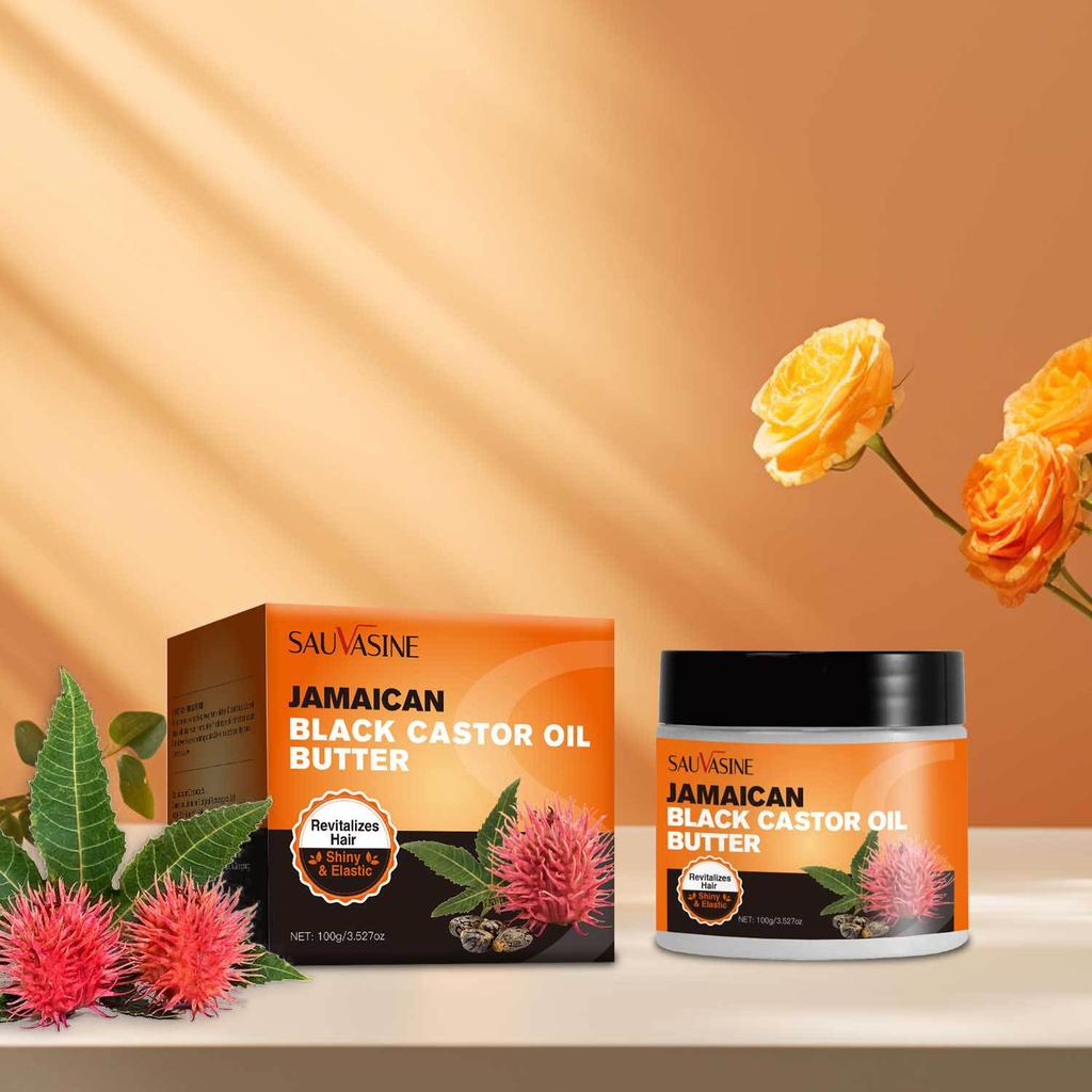 SAUVASINE Jamaican Black Castor Oil Butter Deep Nourishing Hair Growth Treatment for Dry Damaged Hair