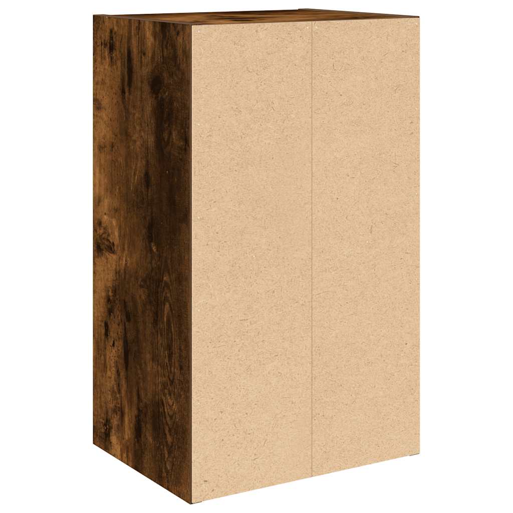 Bookshelf Smoked Oak Finish 31 x 24 x 52 cm Engineered Wood