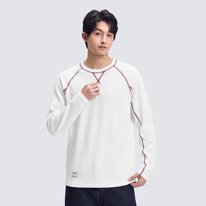 Mark Fairwhale Men's Waffle Knit Long Sleeve T-Shirt