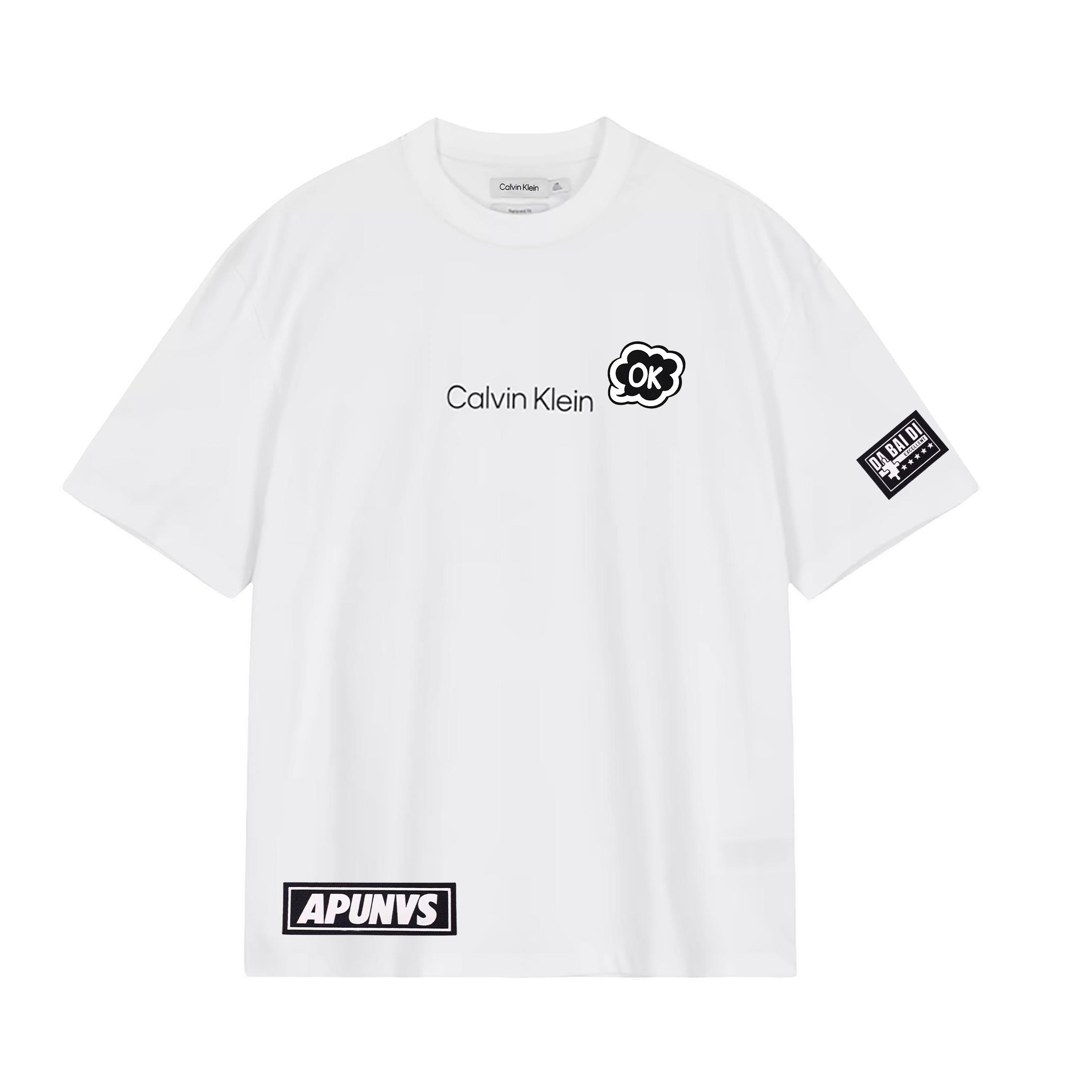 

Calvin Klein Все Гладкие Вышитые Модные Трендовые Повседневные Однотонные Футболки-Пуловеры с Принтом Букв с Коротким Рукавом 40HM228-24S-YAA(КОМАНДА1016-B2) s