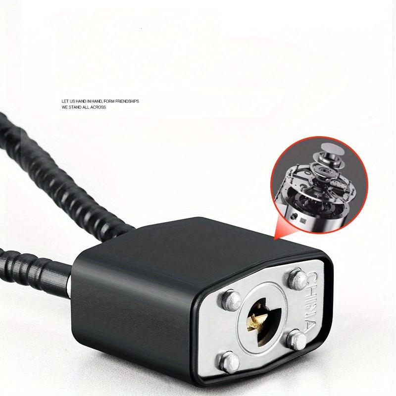 20cm Sicherheit Anti-Diebstahl Tragbar Gehärtet Outdoor Kunststoff Stahlseil Schuss Padlock Schlüssel Länge Pistolenabzug Schloss Schließfächer Lcoks 1 Stück