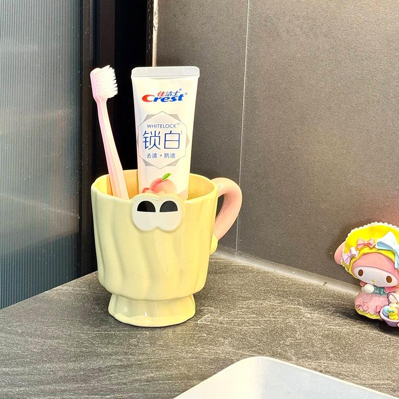 Ceramic Mouthwash Cup Ins High-value Household Brushing Cup Couple Washing Cup a Pair of Bathroom Tooth Jar Toothbrush Cup