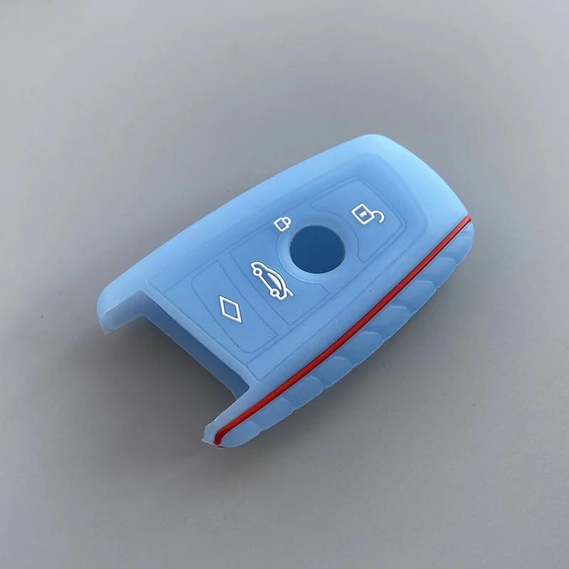 New silicone key fob cover case protect skin hood for BMW F10 F20 F30 Z4 X1 X3 X4 M1 M2 M3 E90 1 2 3 5 7 SERIES Remote keyless