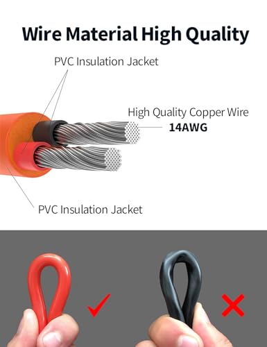 Tonton 12V Cigarette Lighter Socket DC7909 DC8020 Car Cigarette Ignition Cable 7.9x0.9mm/8.0x2.0mm Car Charger Portable Power Supply Charging Cab