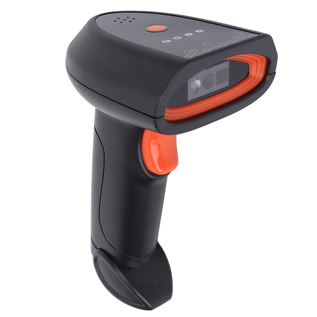 Handheld-Barcodescanner, kabelloser 2D-Barcode-AI-Intelligenter Voice-Broadcast-Scanner mit Empfänger