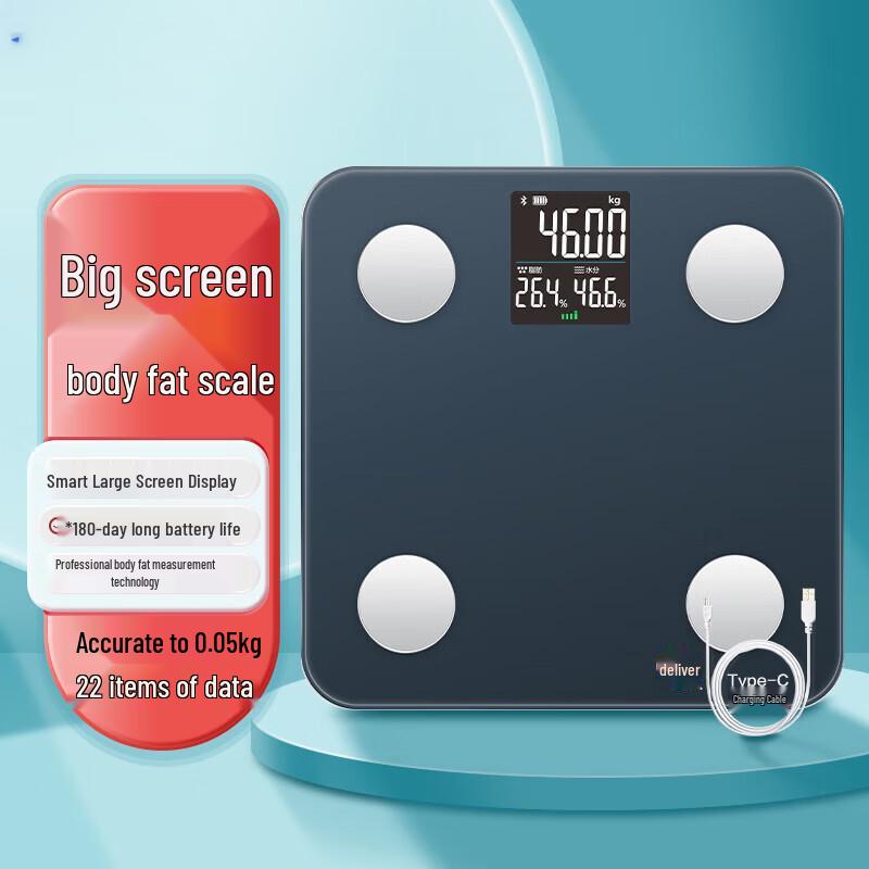 

Smart Body Fat Scale with Large LED Display