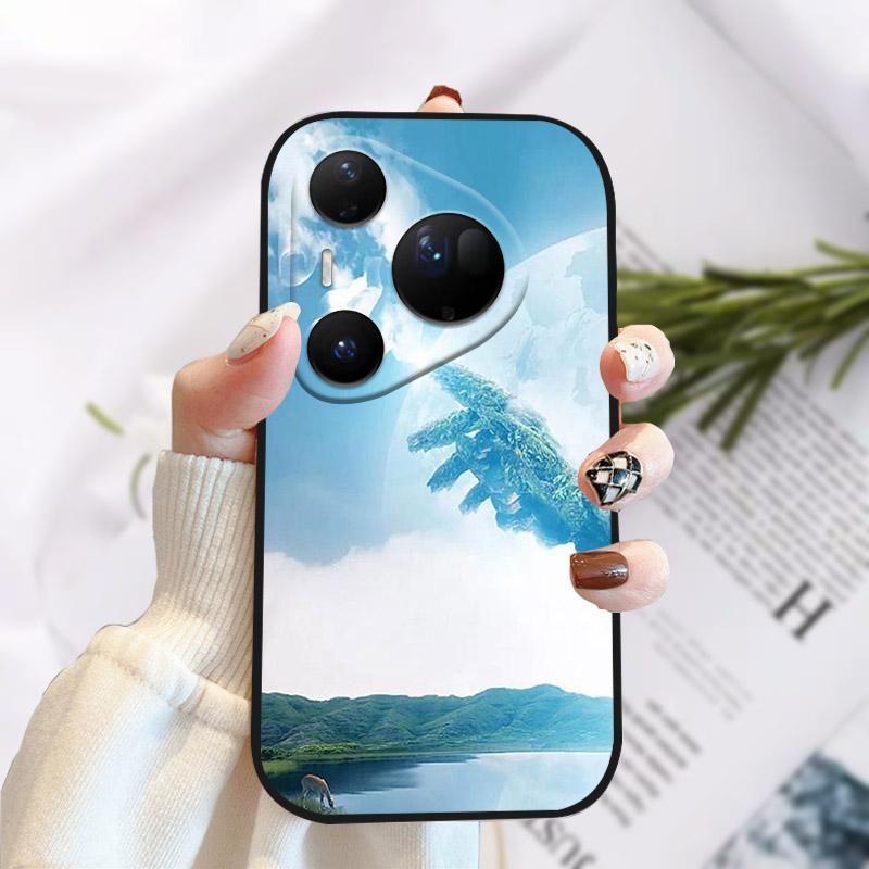 Phone Case For Huawei Pura 80 Ultra Pretty Stylish Painting Soft TPU Silicone Shockproof Cover For Huawei Pura80Ultra Fundas