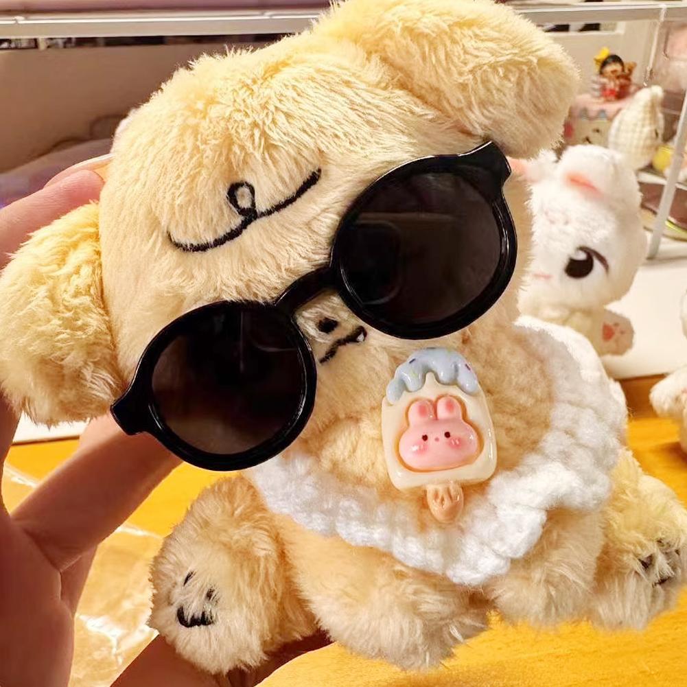 Dla 10cm Lalek Bawełnianych Okulary Śliczne Plastikowe Okulary dla Lalek Macaron Lalki BJD Zabawkowe Okulary Akcesoria