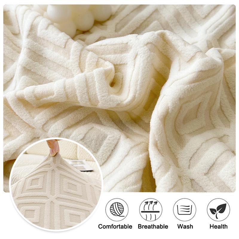 Stretch Jacquard Individual Seat Cushion Covers Sofa Covers For Living Room Couch Cover Furniture Protector Washable Removable