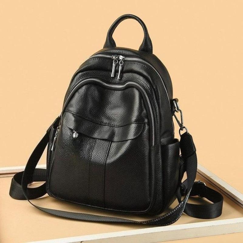 Quarryus Luxus Frauen Aus Echtem Leder Rucksack Weibliche Qualität Rindsleder Rucksack Casual Damen Schulter Tasche Mode Große Kapazität Reise