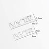 3D Metal Chrome Black W12 Logo Letters Decal Car Fender Trunk Badge For A8 D3 S8 A8L Q7 W12 Emblem Sticker Accessories