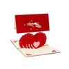 3D Creative Card Heart To Heart Anniversary Valentine Birthday Thank You Christmas Suitable Household Festival Party Supplies