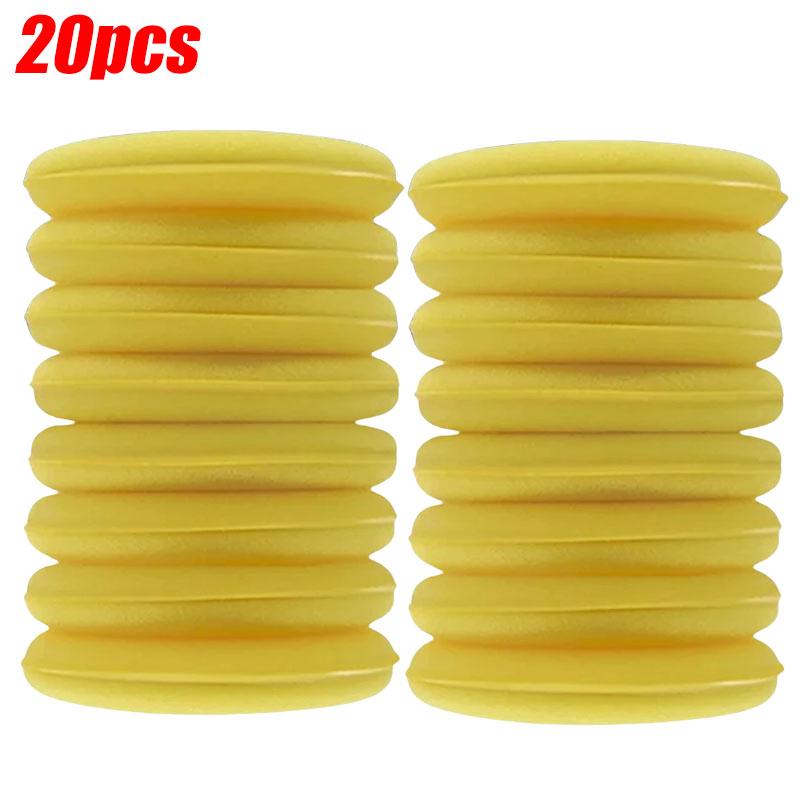 10-60PCS Car Waxing Polish Wax Foam Sponge Applicator Pads 10CM Yellow Cleaning Sponge Clean Washer Washing Tool Car Cleaning