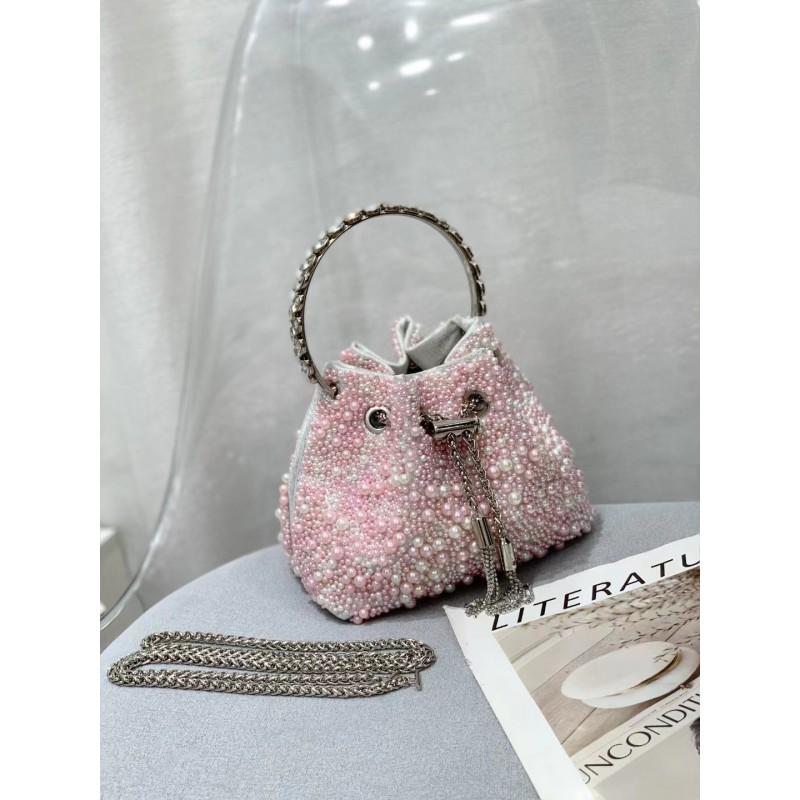 2026 Womens Crystal-Embellished Crossbody Bag Fringe Detail Small Square Shoulder No Top Handle