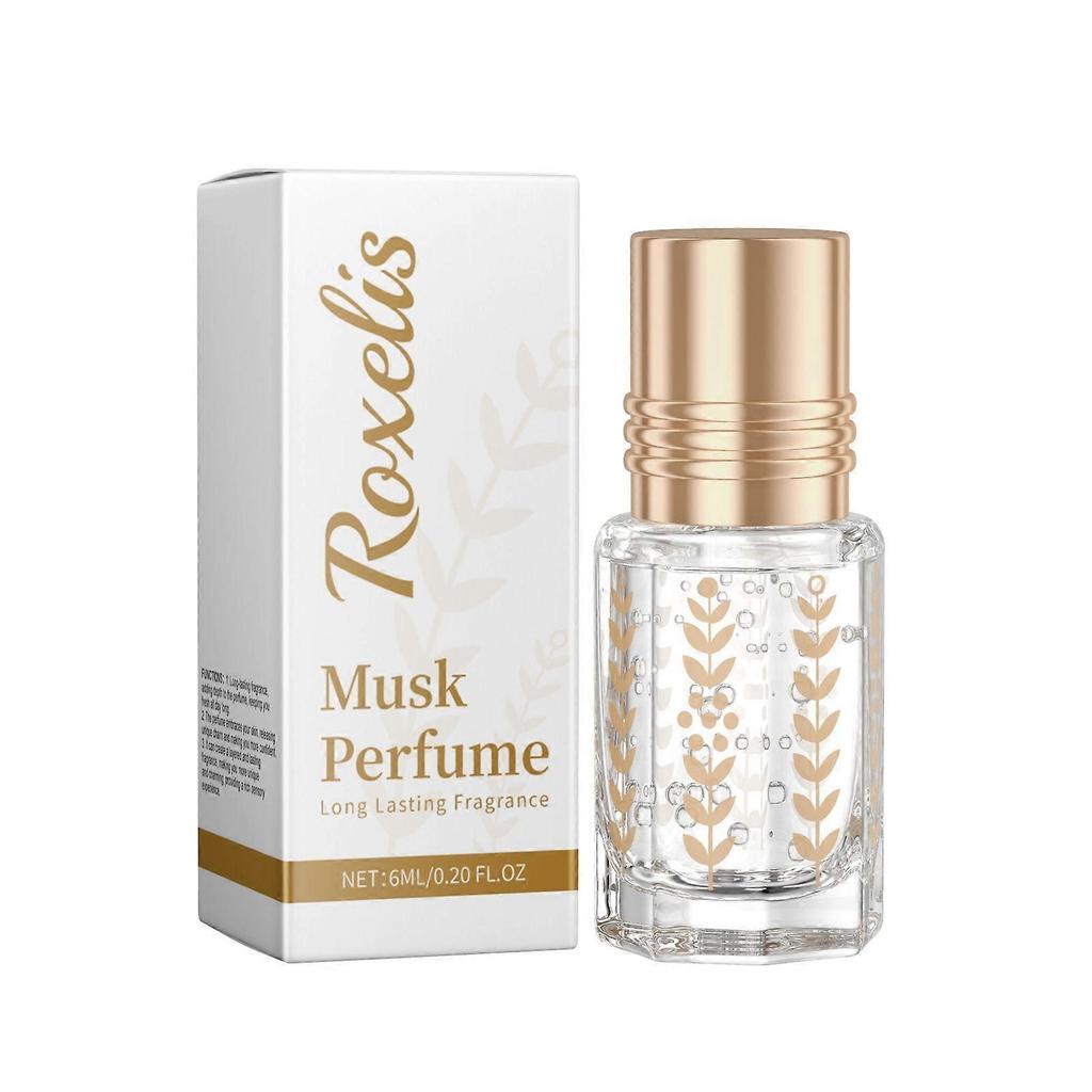 Musk Perfume Natural Fresh Long-lasting Fragrance Elegant Floral Charm Light Fragrance Daily Ball Portable Perfume 6ml