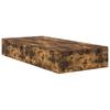 Storage Bed Frame Smoked Oak 31.5  x 78.7  (80 x 200 cm)