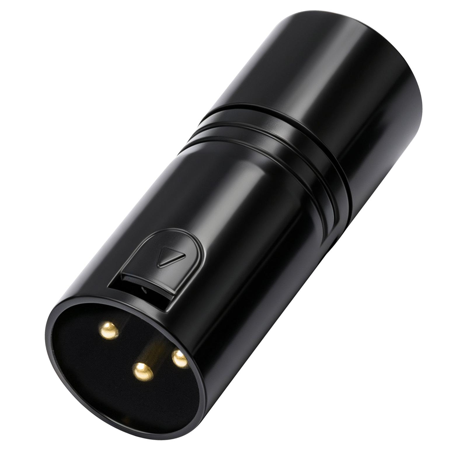 120 Ohm 3-Pin XLR/DMX Terminator Audio Converter Connector Adapter 3 Pin XLR Male Microphone Cable Connectors чёрный
