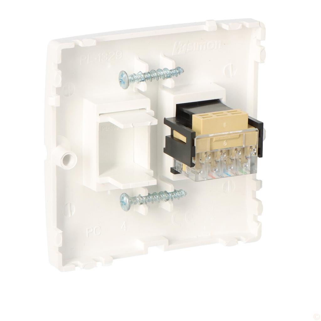 Single RJ11 telephone socket BMTF1.02/11 Basic module white
