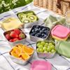 Stackable Food Storage Container Silicone Lid Lunch Box Office Use