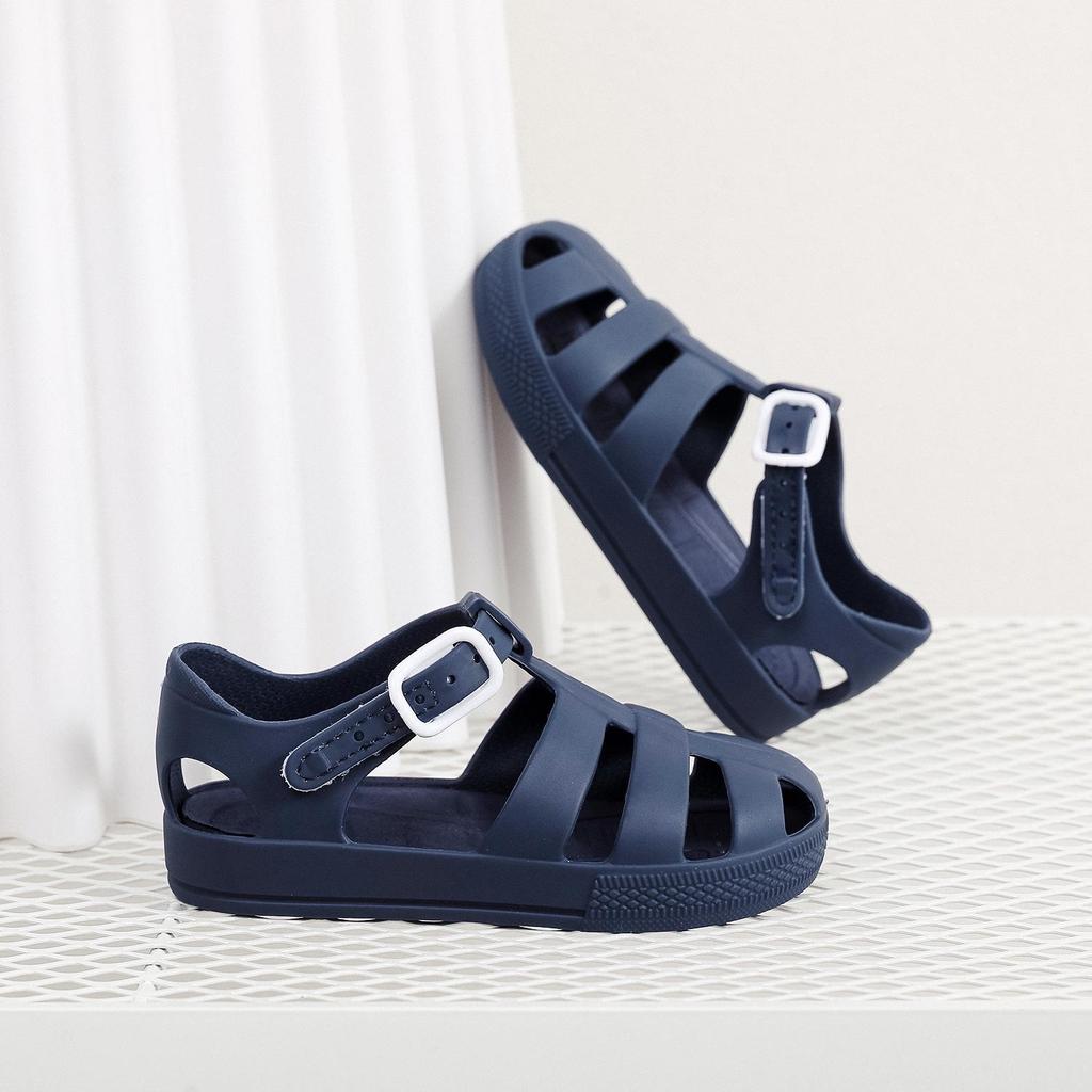 Children's Waterproof Velcro Beach Sandals – Non-Slip, Closed-Toe, Soft Sole for Boys & Girls