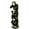 Lovely Chimpanzee Figurine Handmade Polyresin Ape Brothers Miniature Home Decor Art and Craft Wild Animal Ornament Gift