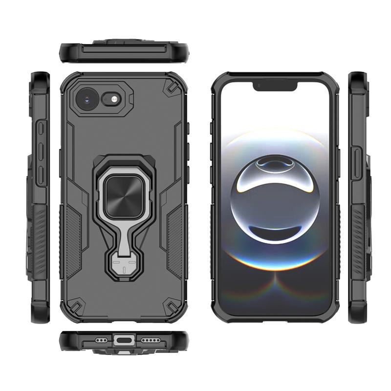 Anti-Slip Phone Case For iPhone 16e Magnetic Suction Stand Phone Holder Armor Back Cover For iPhone 16e Case For iPhone 16e Case