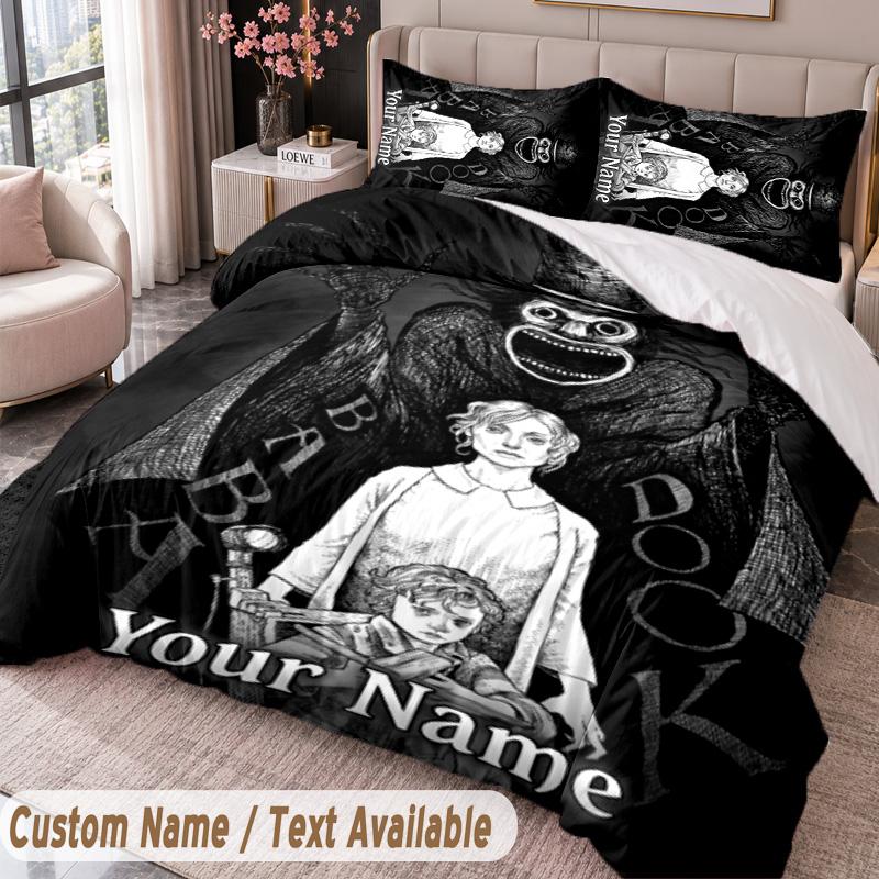 Custom Name Text 3Pcs Bedding Set The Babadook Duvet Cover And Two Pillowcases