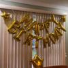 Silver/Gold Birthday Letter Balloon Set Suitable for Birthday Party Decoration, Anniversary, Shower (Multiple Colors Available)