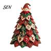 Craft Kits for Home Decor DIY Quilted Fabric Christmas Tree Kit, Vintage Patchwork Sewing Set Festive Projects Holidays Tabletop Decor, Handmade Xmas