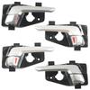 Car Interior Door Handle Chrome Inside Inner Door Handle Left Right for Kia Picanto/Morning 2011-2016 82620-1Y000 82610-1Y000