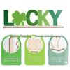 St. Patrick's Day Shamrock Hanging Sign - Green Lucky Clover Ornament