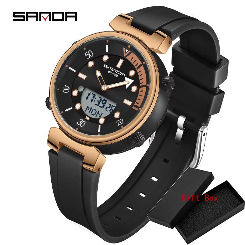 SANDA Top Luxury Fashion Sport Men's Watches Waterproof Quartz Watch Casual Wristwatch for Male Clock Relogio Masculino 3122