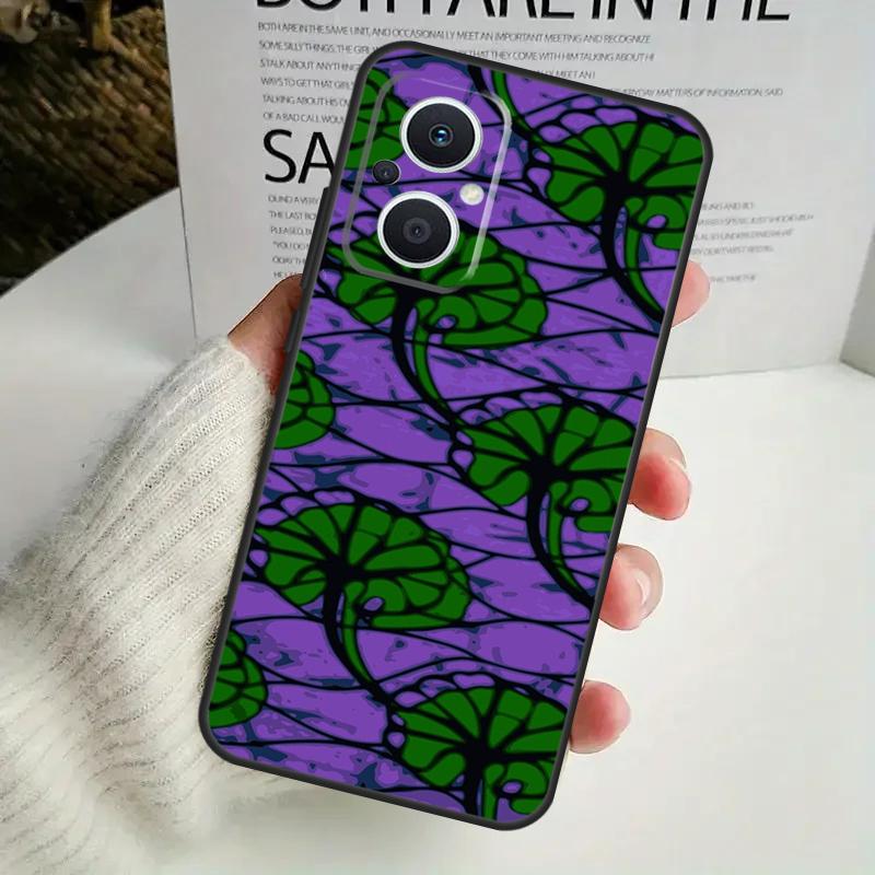 African Wax Pattern Fabric Case For OPPO Reno 12F 13F 14F 10 11 12 13 14 Pro 8T 7 8 Lite OPPO Find X6 X5 X8 X9 Pro Cover