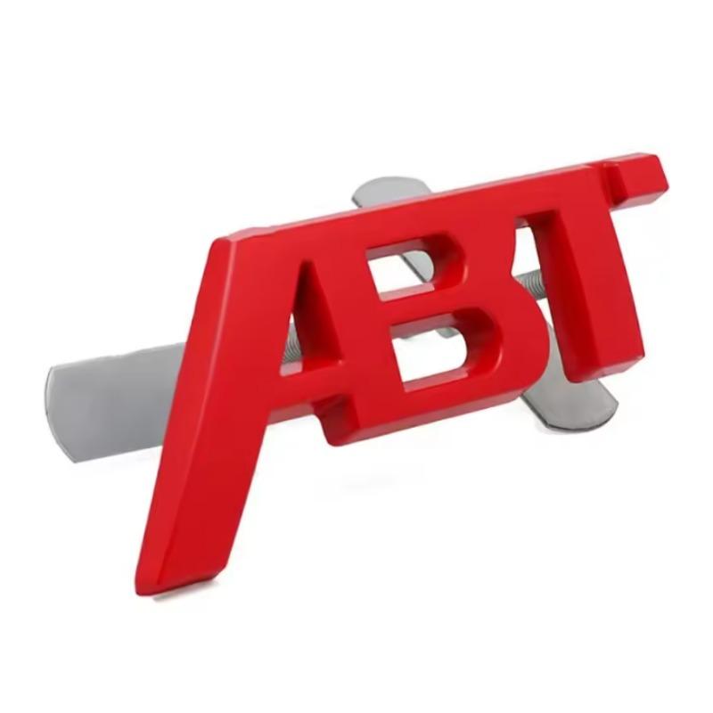 3D-Metall-ABT-Logo-Emblem für Frontgrill und Heckklappe, passend für Mercedes-Benz RS3, S3, S5, Q5, Q8, A4, B8 und A3 8V