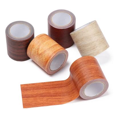 5M/Roll DIY Floor Renovation Sticker Wood Grain Door Decals Furniture Repair Tape Home Decoration