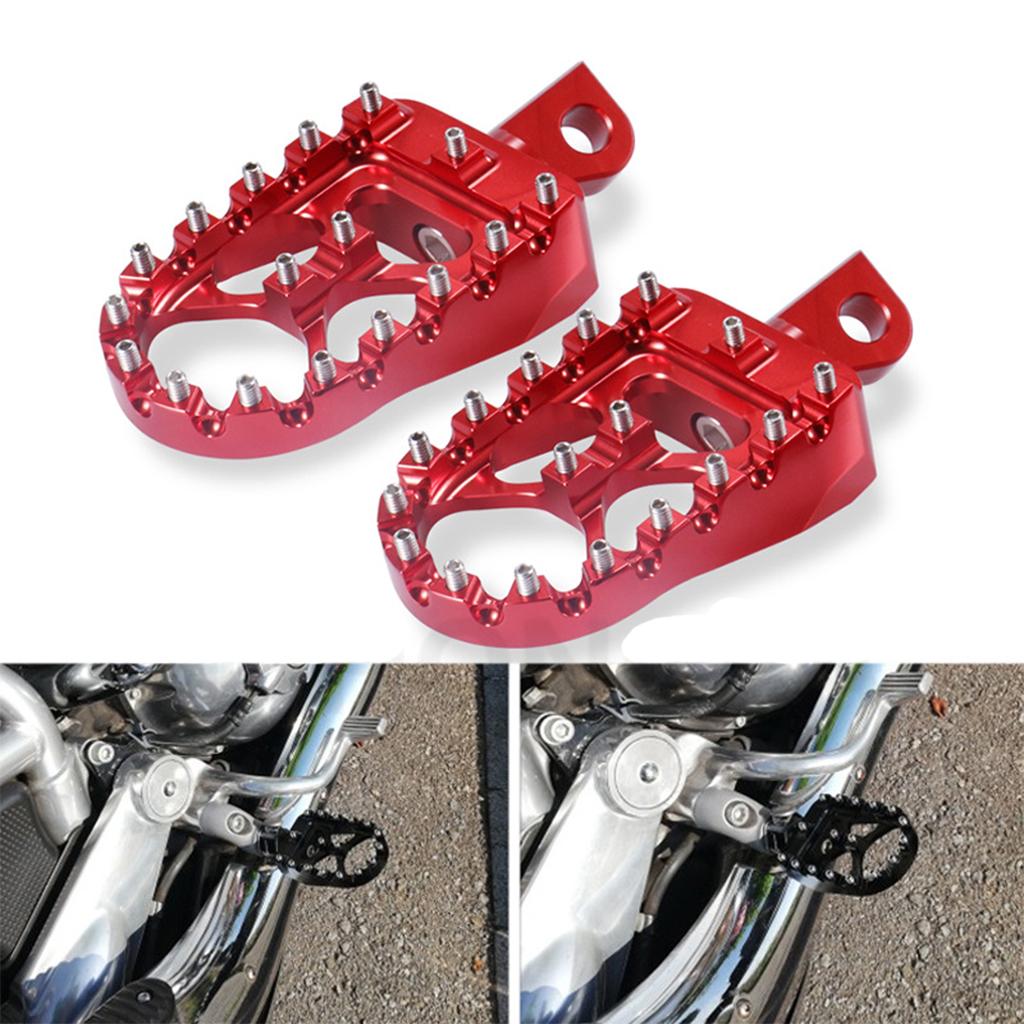 CNC Wide Foot Pegs Motorcycle Footrest Foot Pegs Motorcycle Modification Tool