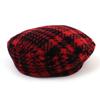 Universal chemistry Fleece Red Check Beret Beret