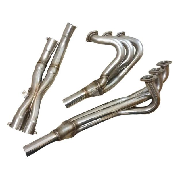 MT001165 EH28003 Edelstahl Krümmer Auspuffkrümmer Silber Für 1988-1993 BMW E30 320i 323i 325i