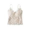 Pure Desire Lace Back Tank Top for Women - Summer 2025 New Arrival, Push-up Strappy Sleeveless Shirt with Chest Pads.
