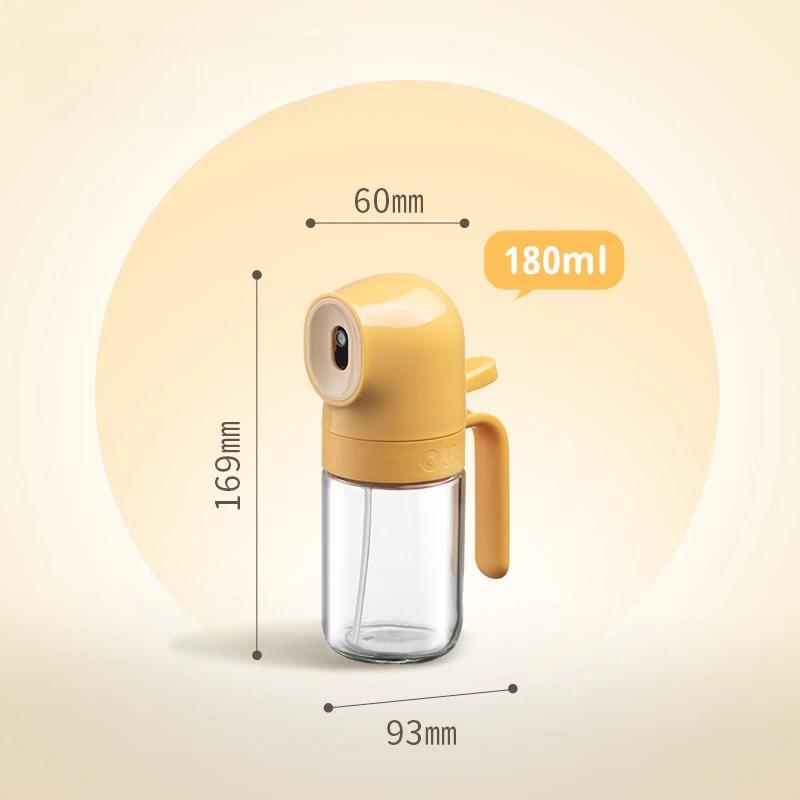 Cooking Oil Sprayer, Refillable Glass Olive Oil Spray Bottle, Leak-Proof Oil Spray Pot for Baking and Roasting, 180/250ml
