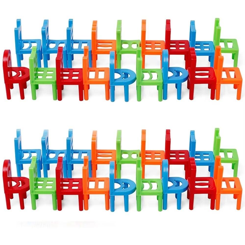 Children Educational Toy Mini Folding Chair Balanced Game Desktop Chair Stacking Game Toys