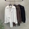 C S In The Room tenCel Wrap laCe Long Sleeve Shirt 3Color C