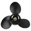 Boat Motor Propeller 3 Blades 14 Spline Teeth Right Rotation Aluminum Alloy for 9.9‑20HP Outboard Engines