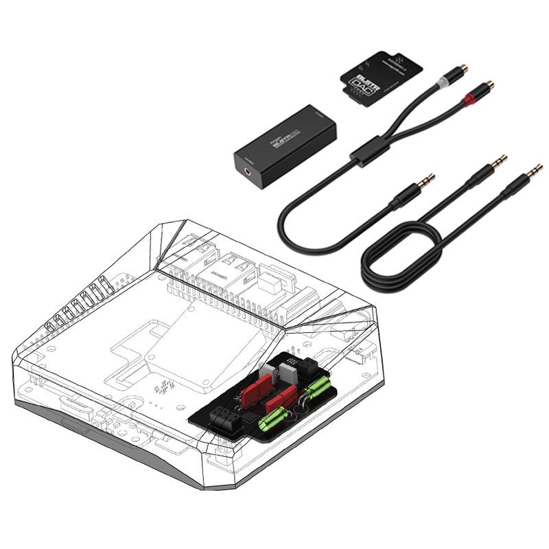 Argon ONE V3 Gehäuse mit Raspberry Pi 5 SSD-Erweiterung, M.2 NVME und Soundkarten-Zubehör