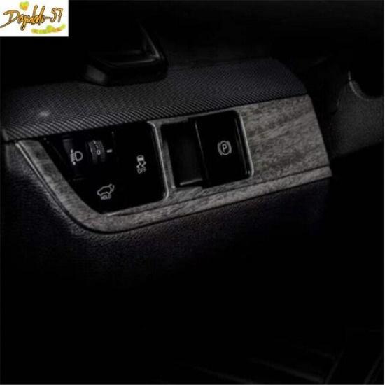 For Kia Sportage   Wood Grain Front Headlight Switch Button Cover Trim