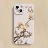 Flower and Bird Chinese Style TPU Soft Phone Case for iPhone 14 Pro Max 13 Mini 12 12Pro 11 XR X XS Max 15