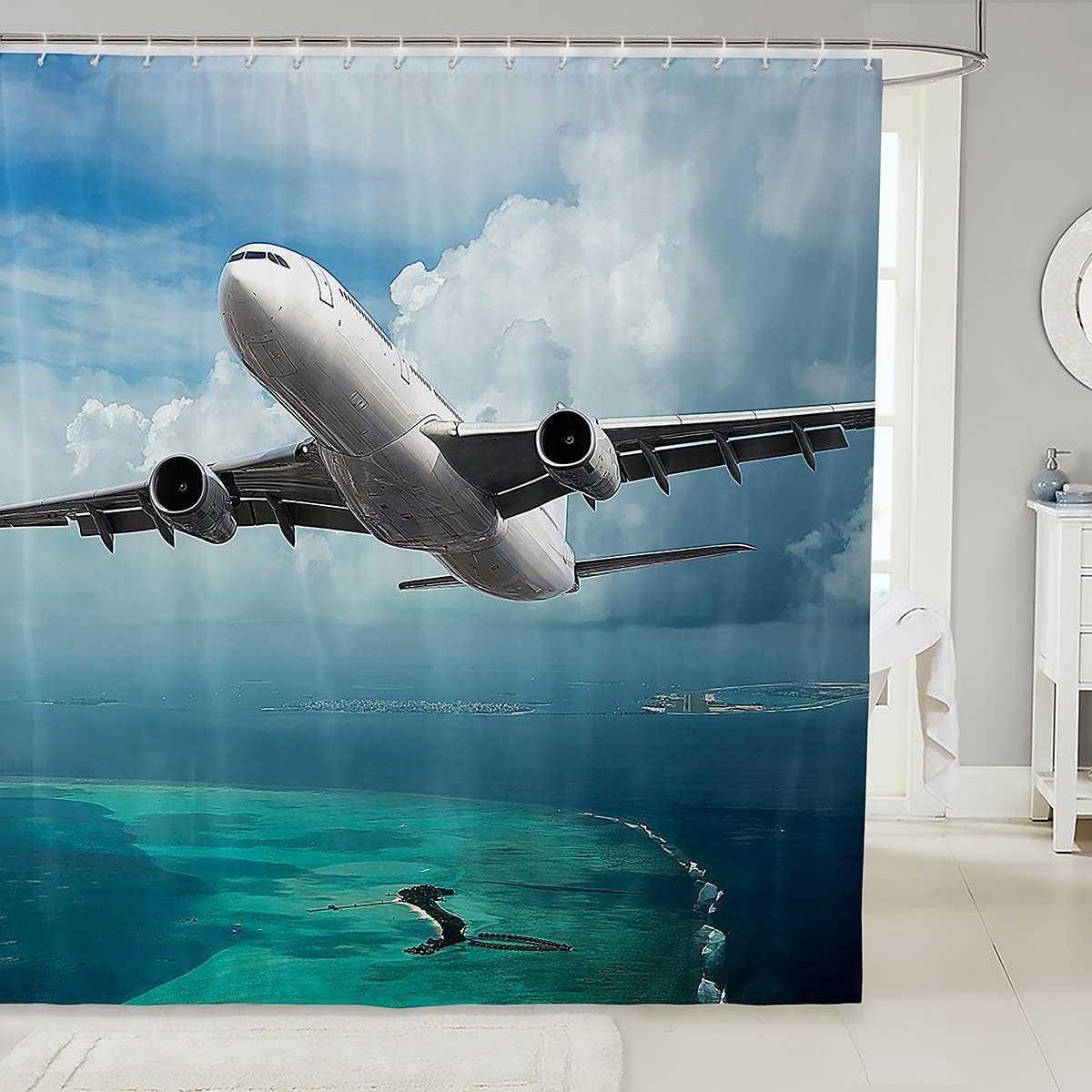 

Leopard Black Panther Shower Curtain Kids Safari Jungle Animal Pattern Artistic Wild Nature Bathroom Decor With Hooks W60H190(CM)-1 Pcs