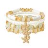 Accessories Bohemian Multi-layer Beaded Bracelet, Beach Wind Starfish Pendant Colorful Bracelet Set