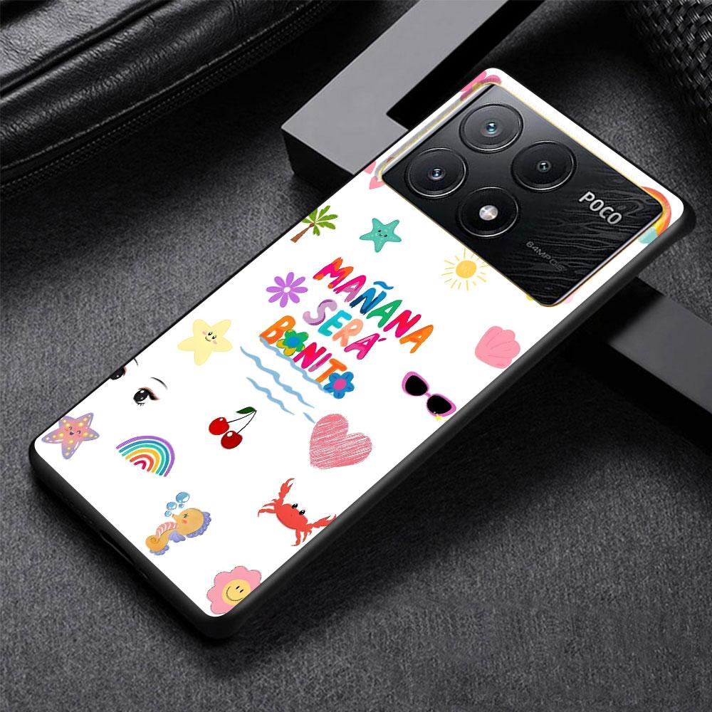 Karol G Manana Sera Bonito Case for Xiaomi Poco X6 X3 NFC M5s X5 F3 M4 M3 Pro Black Silicone Soft Phone Cover Coque